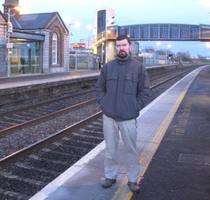 Joe O'Brien at Balbriggan Train station